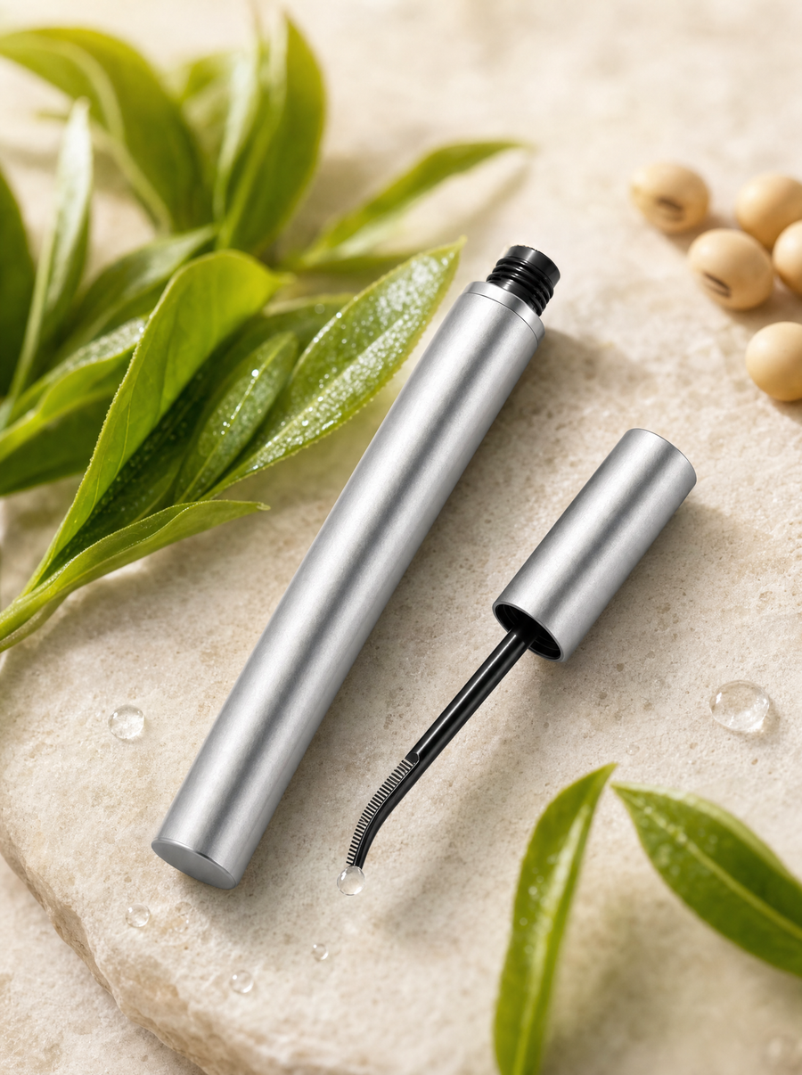 Lash serum with green tea leaves and soybeans